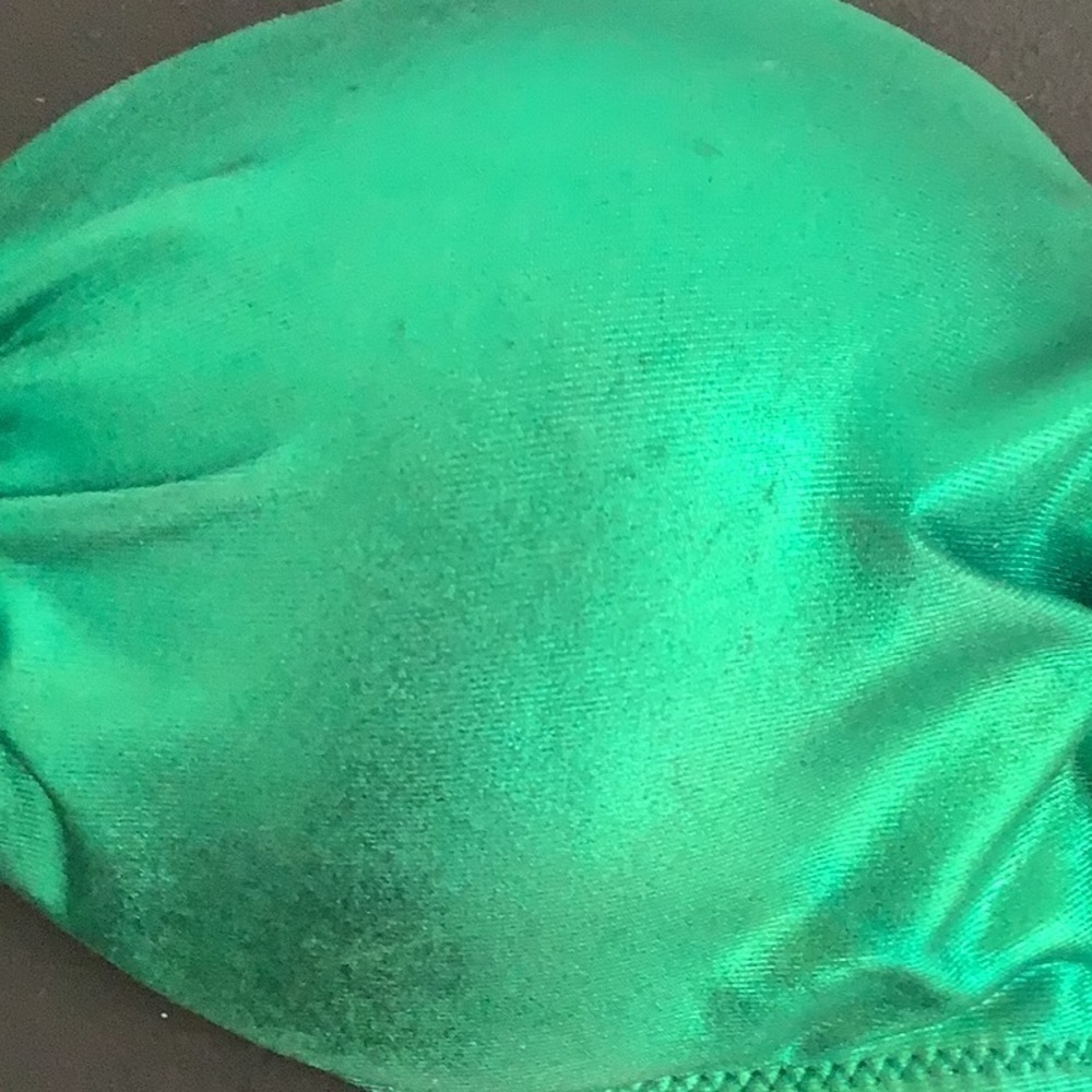 Metallic Vintage Siyaqi Emerald Green Bikini Set Size 40 - Picture 8 of 9